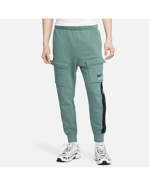 Pantaloni cargo in fleece air di Nike in Green da Uomo