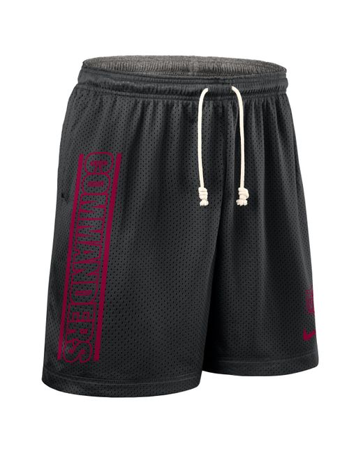 Nike Black Washington Commanders Sideline Reversible Menâ Dri-Fit Nfl Shorts for men