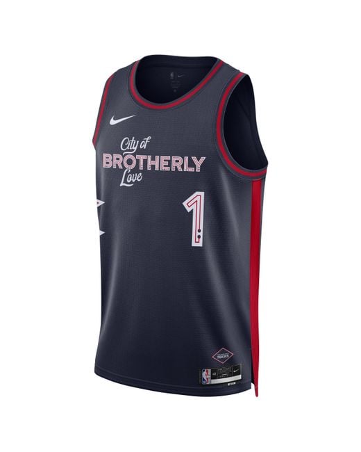 Nike Blue James Harden Philadelphia 76ers City Edition 2023/24 Dri-fit Nba Swingman Jersey 50% Recycled Polyester for men