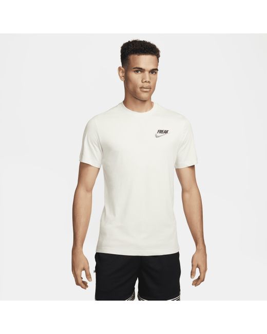 T-shirt da basket dri-fit giannis di Nike in White da Uomo