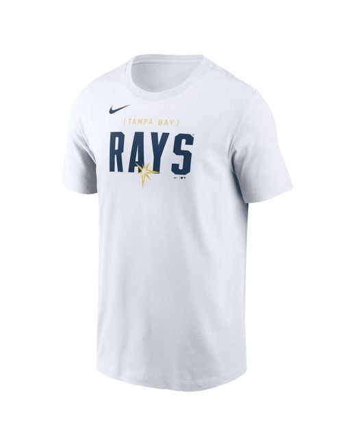 Nike Blue Tampa Bay Rays Home Team Bracket Mlb T-shirt for men