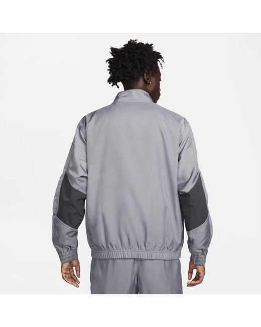Track jacket in tessuto air di Nike in Gray da Uomo