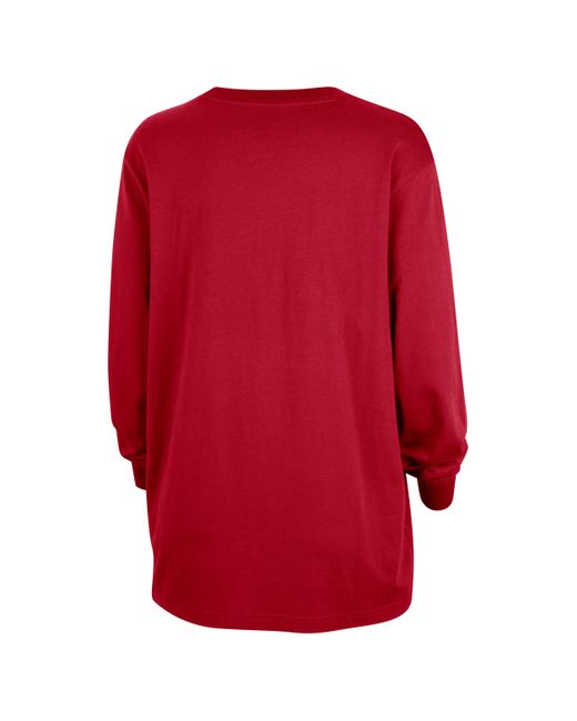 Nike Red Chicago Bulls Essential Nba Long-sleeve T-shirt Cotton