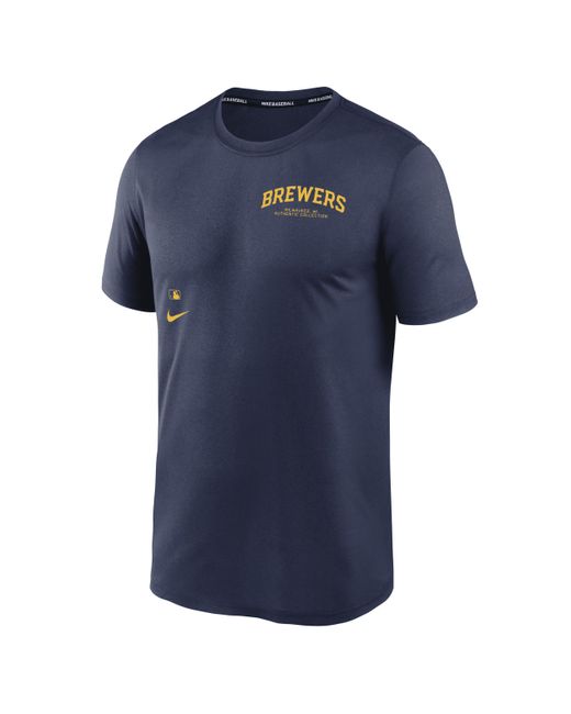 Nike Blue Milwaukee Brewers Authentic Collection Early Work Men's Dri-fit Mlb T-shirt for men
