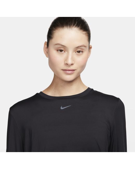 Nike Black One Classic Dri-fit Long-sleeve Top