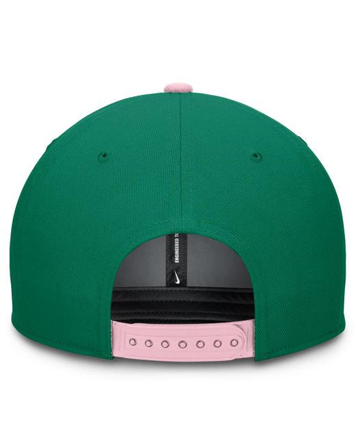 Nike Green Los Angeles Angels Malachite Pro Dri-fit Mlb Adjustable Hat