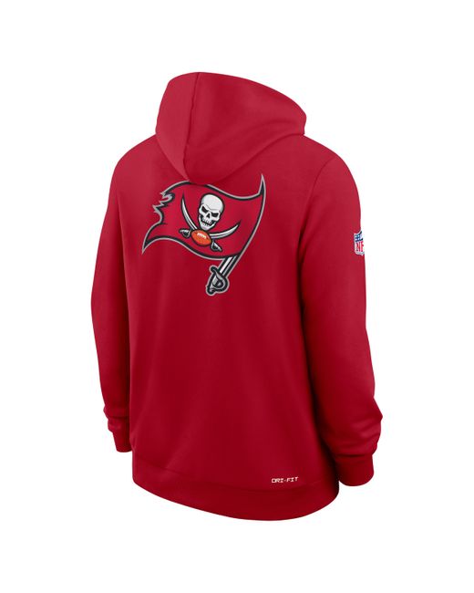 Nike Red Tampa Bay Buccaneers Utility Player Sideline Dri-Fit Nfl Full-Zip Hoodie for men