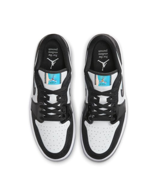 Nike Black Air Jordan 1 Low G Nrg Golf Shoes Leather for men