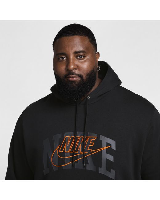 Nike Black Club Fleece Pullover Hoodie for men