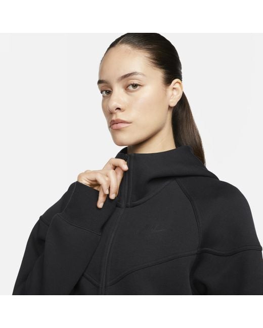 Nike Black Sportswear Tech Fleece Windrunner Full-zip Hoodie