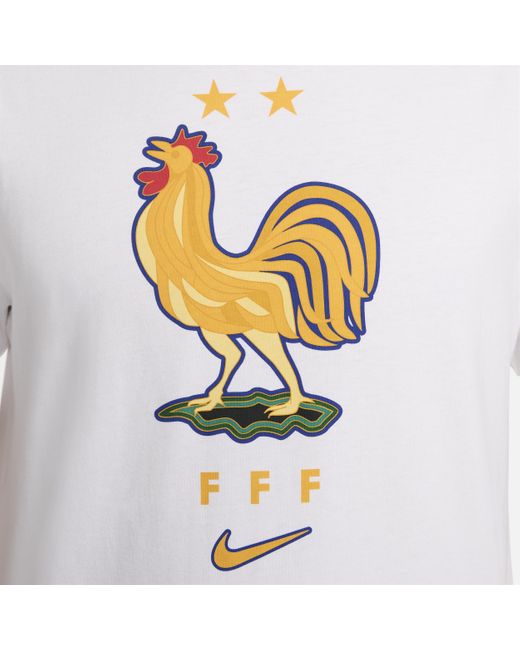 Nike White Fff Football T-shirt for men