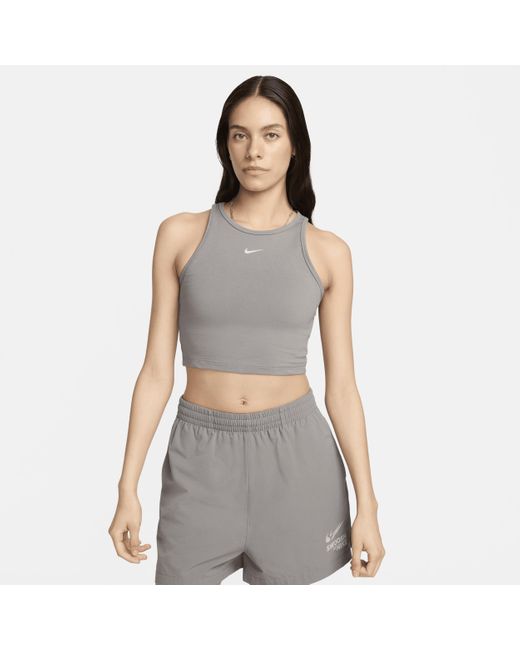 Nike Gray Sportswear Tank Top Polyester