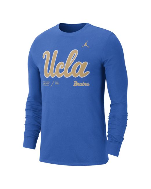 Nike Jordan College Dri-fit (ucla) Long-sleeve T-shirt In Blue, for Men ...