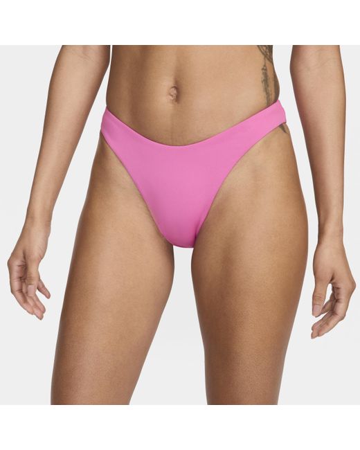 Nike Pink Essential Sling Bikini Swim Bottom