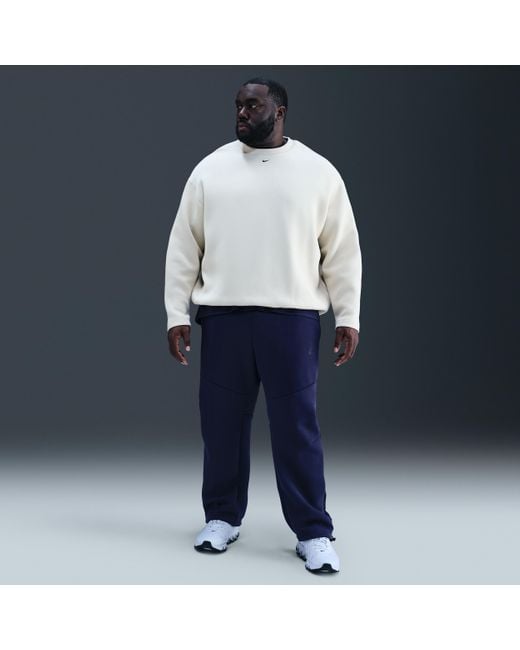 Nike Blue Tech Open-Hem Fleece Pants for men