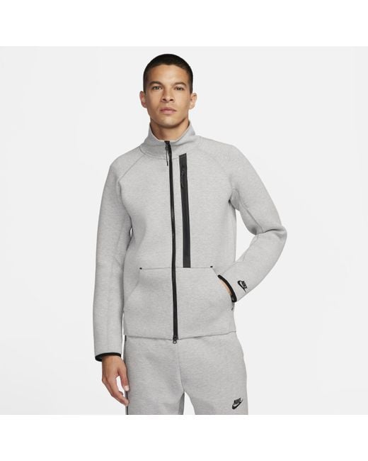 Nike Sportswear Tech Fleece Og Jack Met Aansluitende Pasvorm in het Gray voor heren