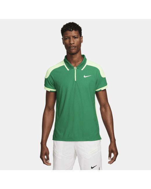 Nike Court Advantage Dri-fit Adv Tennispolo in het Green voor heren