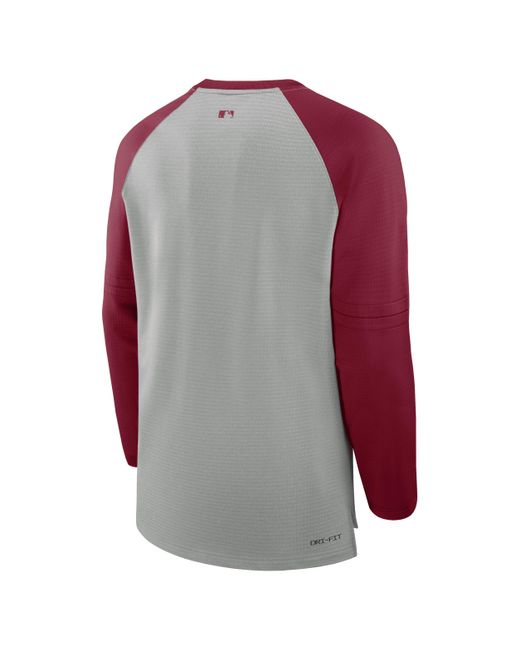 Nike Red Arizona Diamondbacks Authentic Collection Game Time Breathe Mlb Long-sleeve T-shirt for men