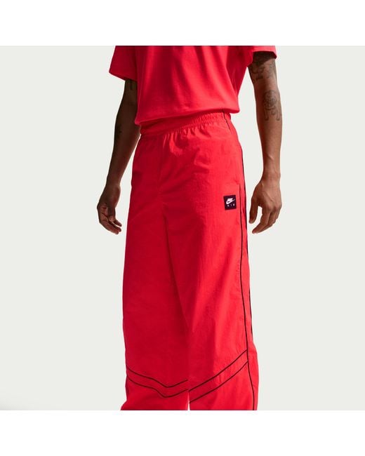 Nike Red Air Track Pants for men