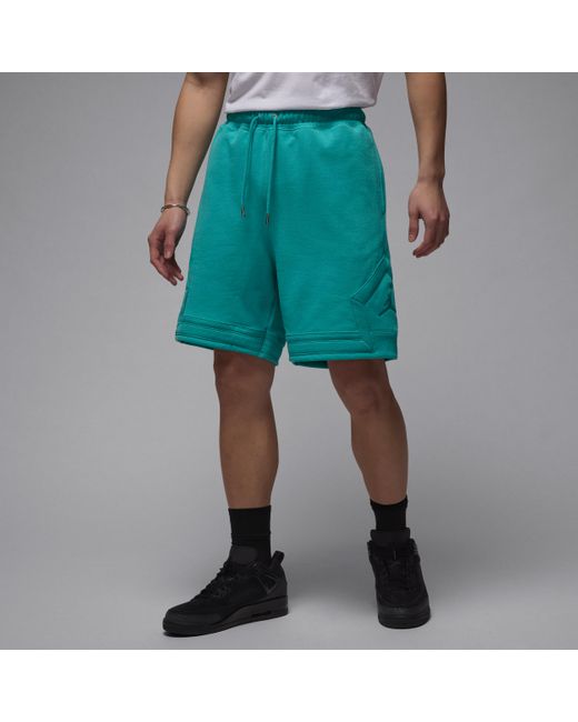 Nike Green Nike Flight Fleece Diamond Shorts for men