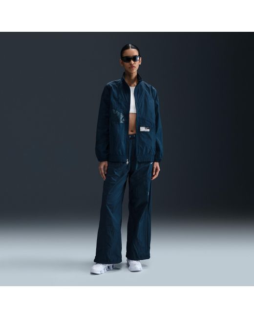 Nike Blue Sportswear Oversized Woven Jacket