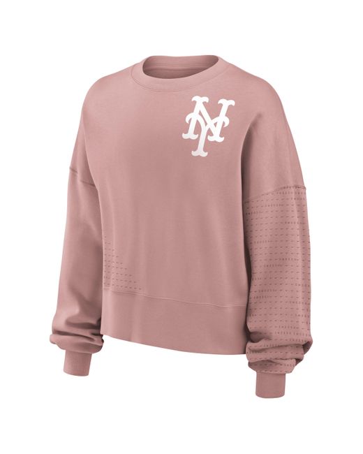 Nike Pink Boston Red Sox Statement Mlb Pullover Sweatshirt
