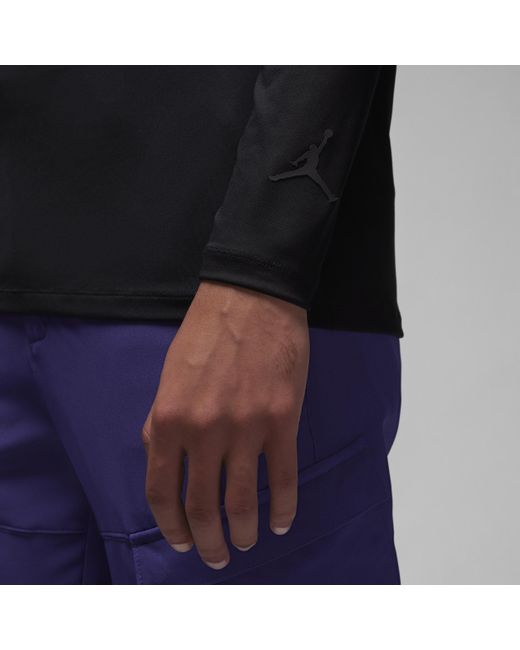 Nike Black Jordan Dri-fit Sport Long-sleeve Golf Top 50% Recycled Polyester for men