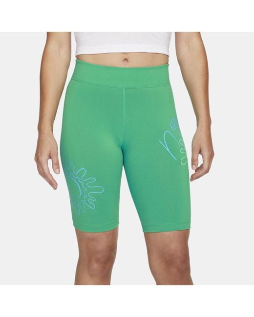 Nike Sportswear Uphoria Bike Shorts in Green Lyst