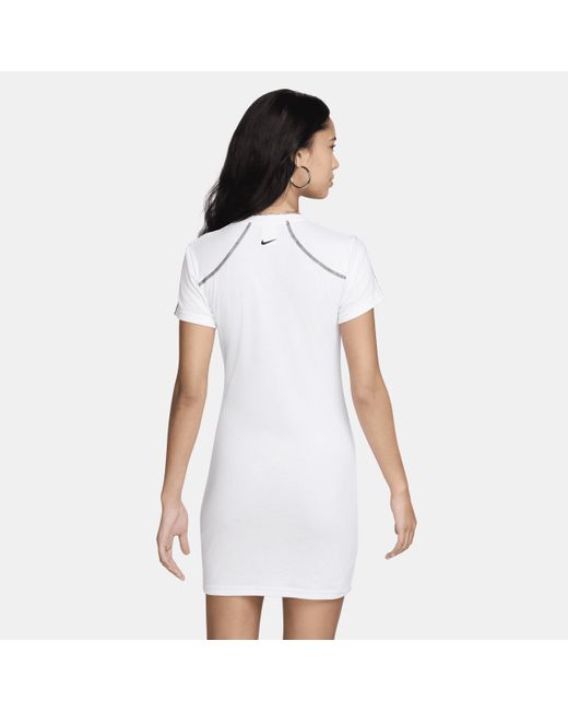 Nike White Sportswear Short-sleeve Dress