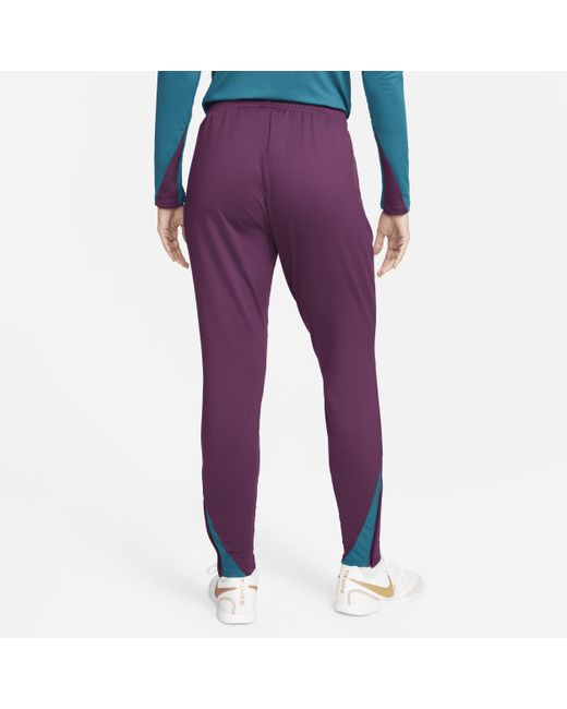 Nike Purple Paris Saint-germain Strike Dri-fit Football Knit Pants 50% Recycled Polyester