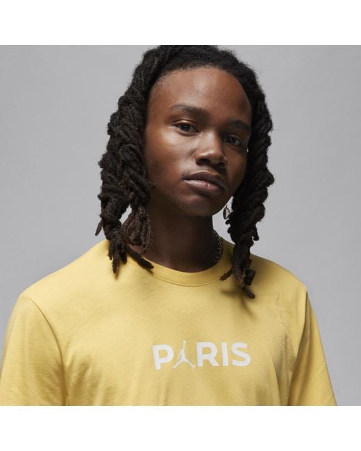 T-shirt paris saint-germain di Nike in Yellow da Uomo