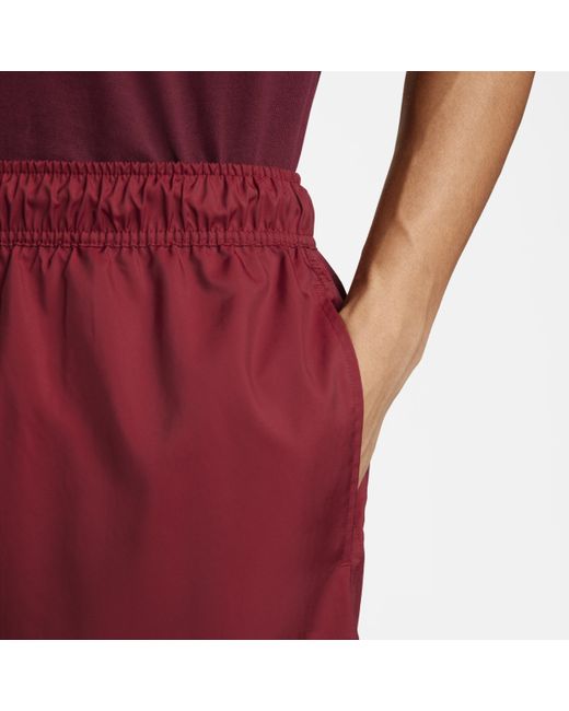 Nike Red Club Woven Flow Shorts for men