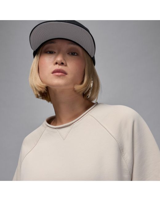 Nike Brown Flight Fleece Oversized Short-Sleeve French Terry Top