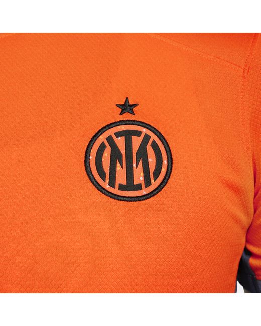 Nike Orange Inter Milan 2023/24 Stadium Third Dri-fit Football Shirt 50% Recycled Polyester