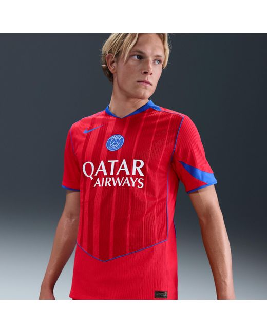 Nike Red Paris Saint-Germain 2025/26 Match Third Dri-Fit Adv Total 90 Football Authentic Shirt for men
