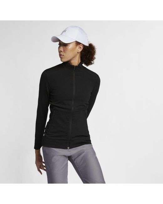 Nike Black Dri-fit Uv Golf Jacket