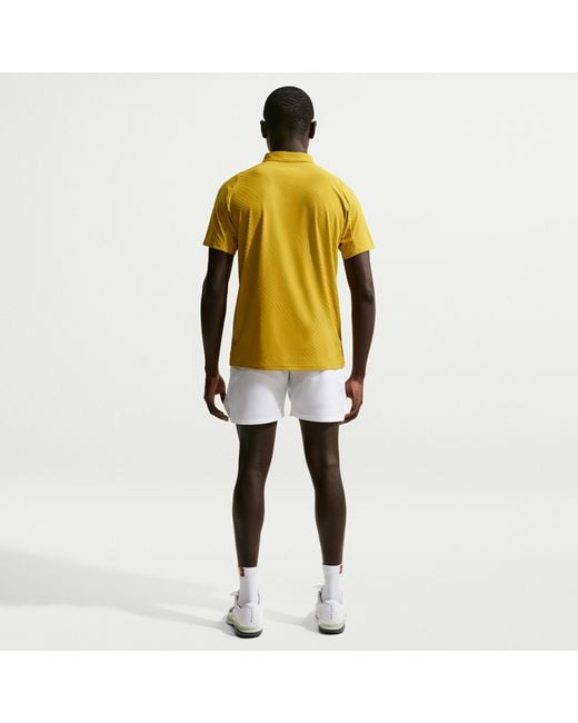 Nike Court Slam Dri-Fit Adv Tennis Polo in Yellow for Men | Lyst