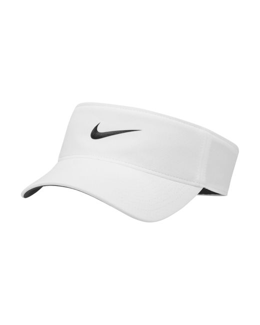 Nike Dri-fit Ace Swoosh Zonneklep in het White