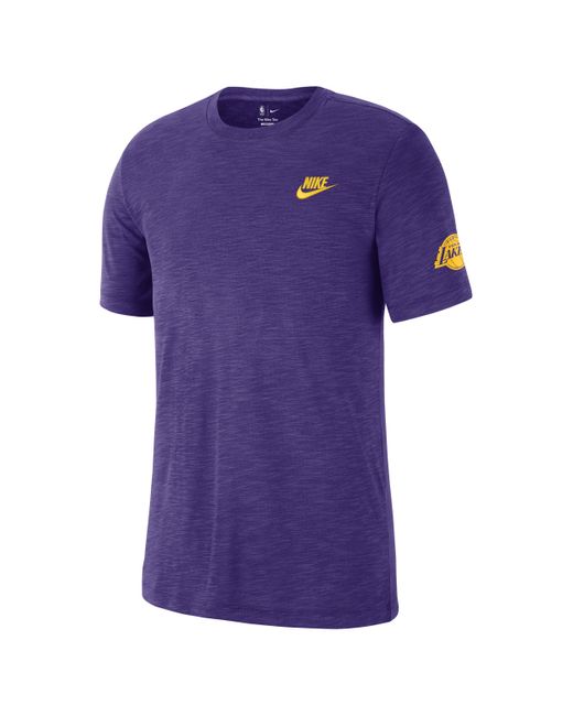 Nike Purple Los Angeles Lakers Essential Club Nba T-shirt for men