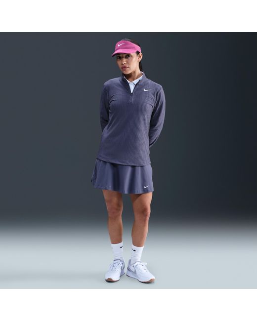 Nike Blue Tour Dri-Fit Adv 1/2-Zip Golf Top