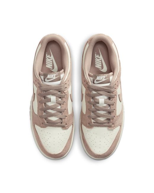 Nike Pink Dunk Low Suede Shoes