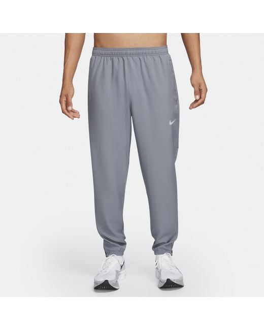 Nike Challenger Dri-Fit Geweven Hardloopbroek Voor in het Gray voor heren