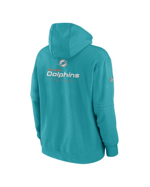 Nike Miami Dolphins Sideline Club Men s Nfl Pullover Hoodie in