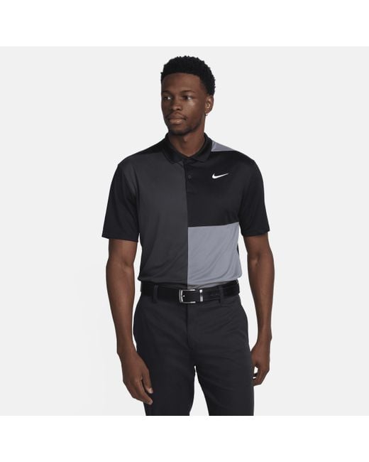 Polo da golf dri-fit victory+ di Nike in Black da Uomo