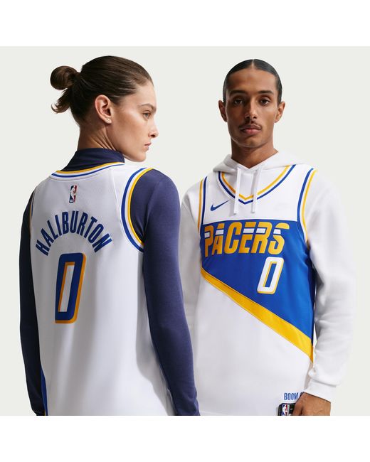 Nike Blue Tyrese Haliburton Indiana Pacers City Edition Nba Swingman Jersey for men