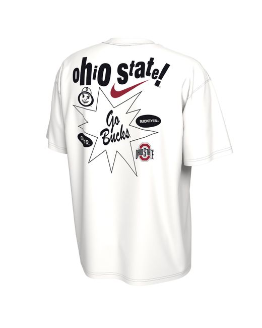 Nike White Ohio State College T-Shirt for men