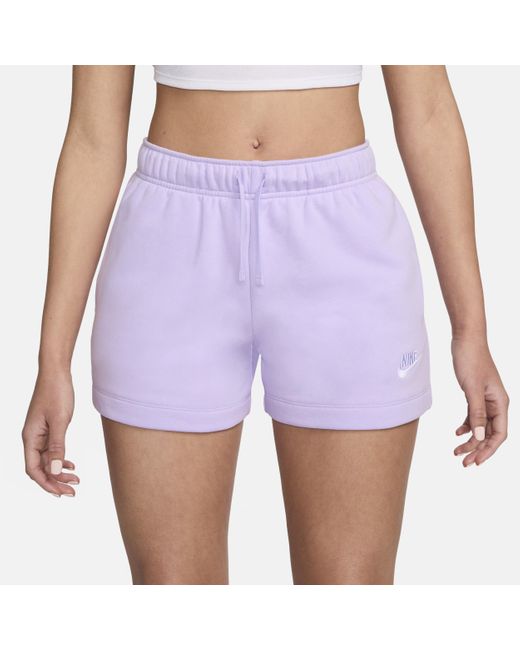 Nike Blue Sportswear Club Fleece Mid-rise Shorts