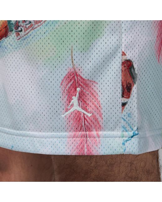 Nike Blue Essentials Printed Mesh Shorts for men