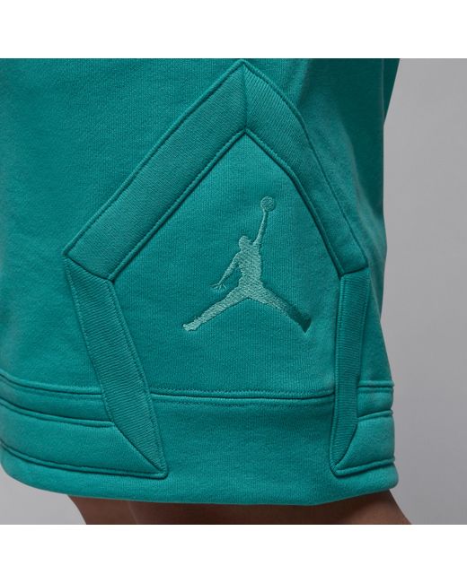 Nike Green Nike Flight Fleece Diamond Shorts for men