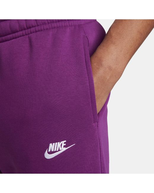 Nike Sportswear Club Fleece joggers in het Purple voor heren